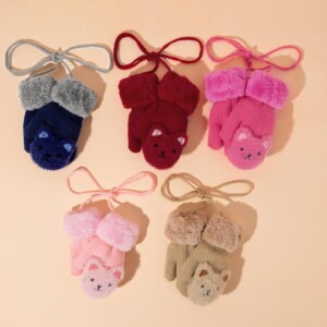 Bear Pattern Children's Gloves for Toddler