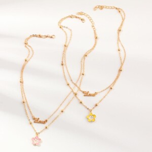 2-pieces Sweet Children's necklace For Girls