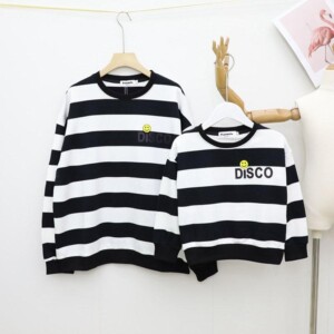 Stripes Pattern Hoodie for Whole Family