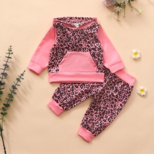 2-piece Leopard Suit for Baby Girl