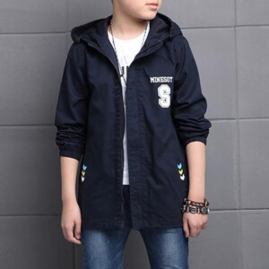 Casual Fleece-lined Trench for Boy