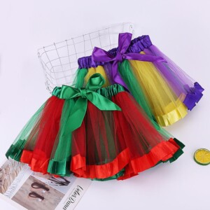 Color-block Tulle Skirt for Toddler Girl