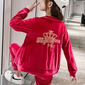 2-piece Crown Pattern Suit for Girl