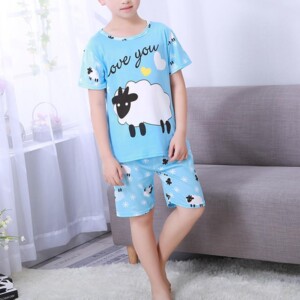 Animal Pattern Pajamas Set for Boy
