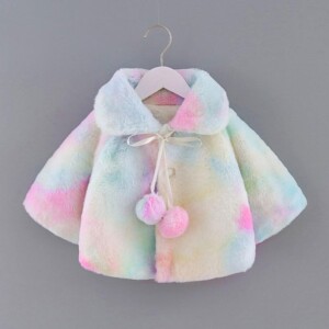 Tie dye Pattern Puffer Jacket for Toddler Girl