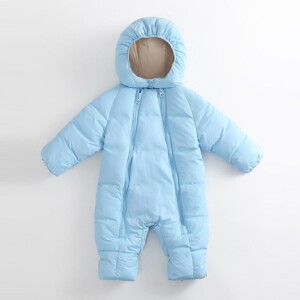 Solid Winter Thick Jumpsuit for Baby