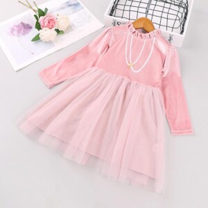Velvet Dress for Toddler Girl