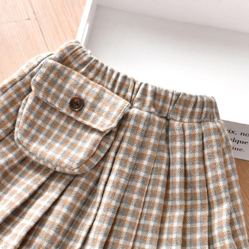 Plaid Pleated Skirts for Toddler Girl
