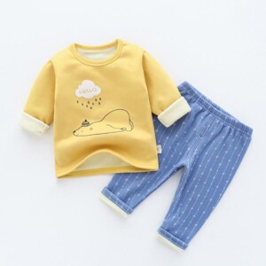 2-piece Fleece-lined Intimates Sets for Toddler Boy