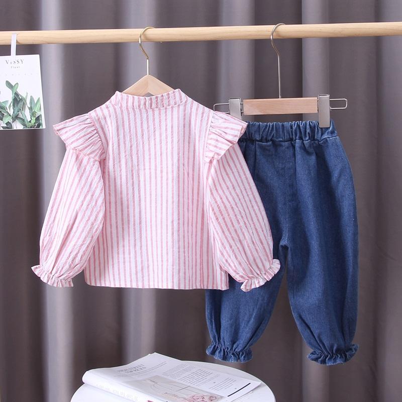 2-piece Carrot Pattern Shirt & Pants for Toddler Girl
