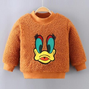 Animal Pattern Fleece Sweatshirts for Toddler Girl