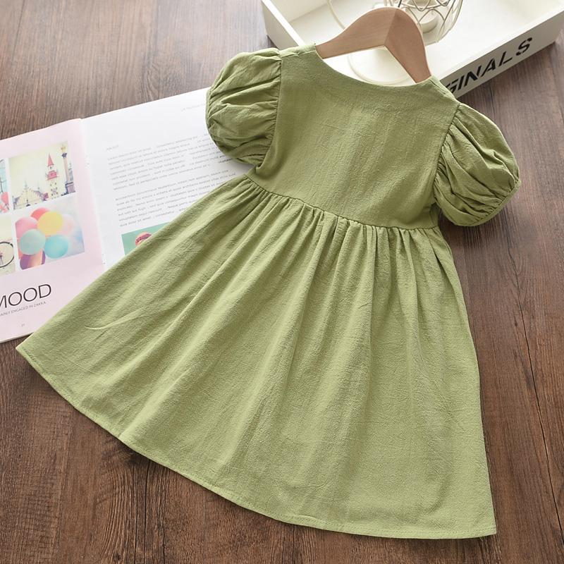 Solid Ruffle Dress for Toddler Girl
