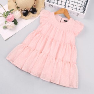 Toddler Girl Cute Summer Pink Sleeveless Thin Dress