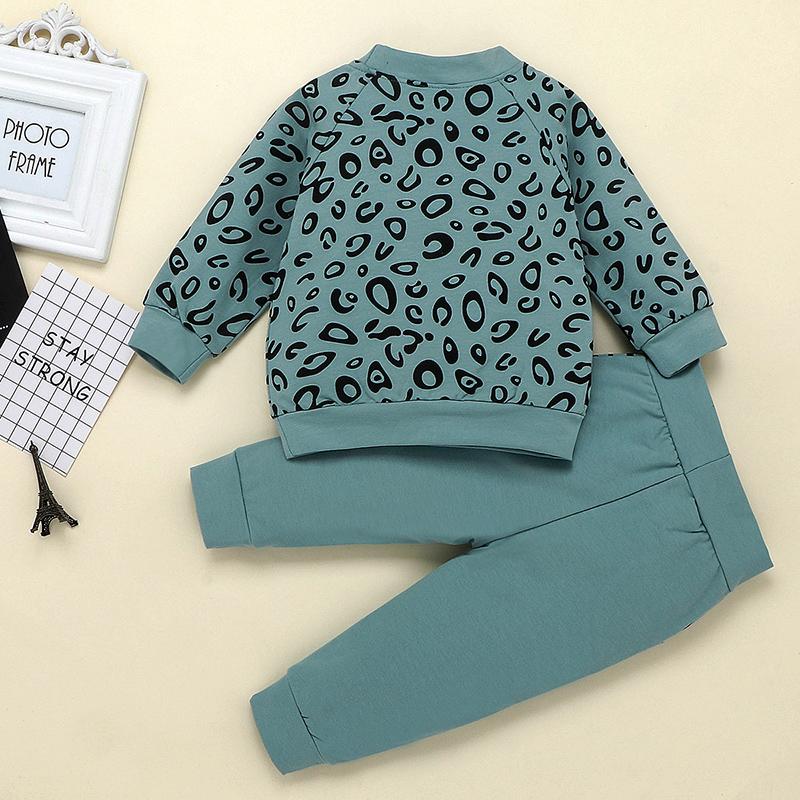 2-piece Leopard Sweatshirt &amp; Pants for Toddler Girl