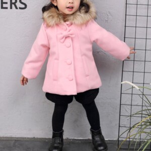 Hooded Duffle Coat for Toddler Girl