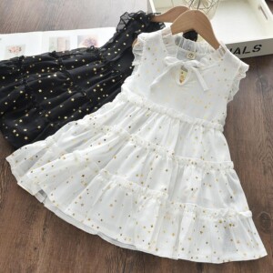 Star Printing Dress for Toddler Girl