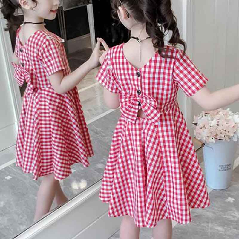 Sweet Plaid Dress for Girls – Made in China - Evababe