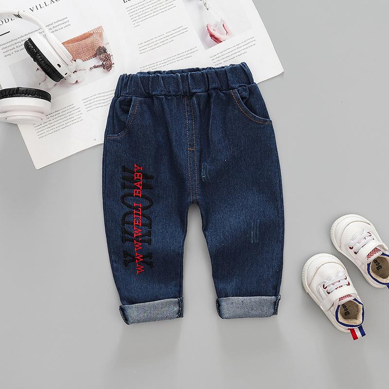 Letter Pattern Jeans for Toddler Boy