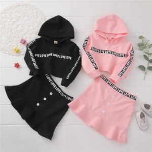 2-piece Hoodie &amp; Skirt for Toddler Girl