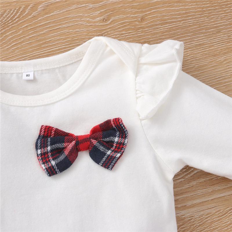 2-piece Ruffle Romper & Plaid Pants for Baby Girl - Image 5