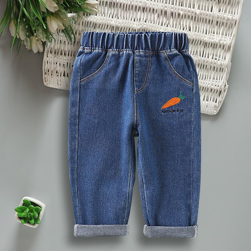 Carrot Pattern Jeans for Toddler Boy