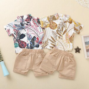 2-piece Short Sleeve Shirt &amp; Shorts for Toddler Boy