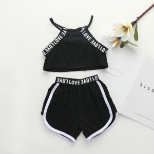 2-piece Sling Top &amp; Shorts for Baby Girl