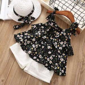 2-piece Floral Sling Top &amp; Shorts for Toddler Girl