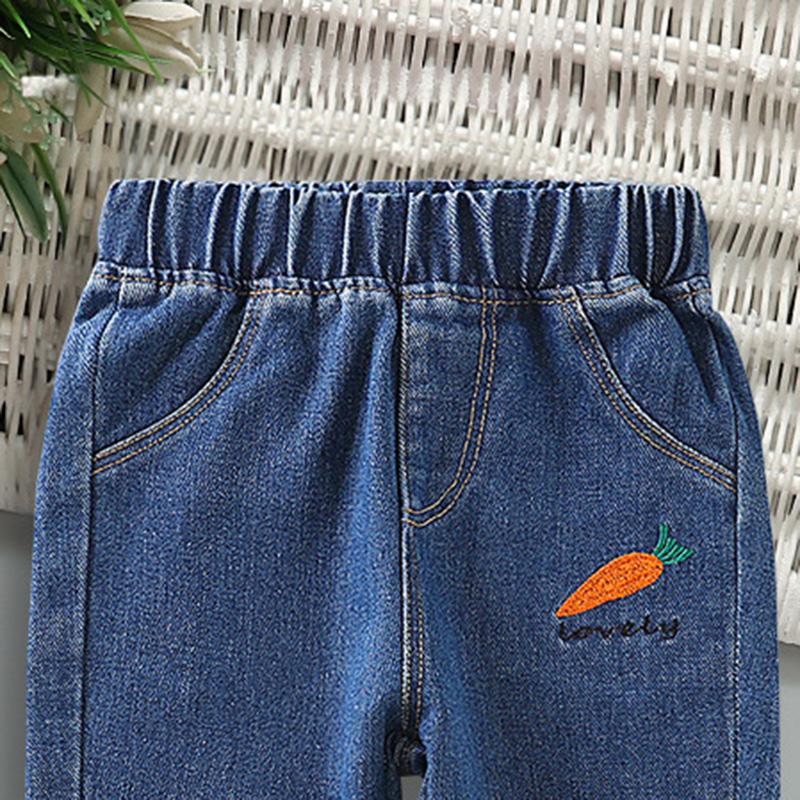 Carrot Pattern Jeans for Toddler Boy