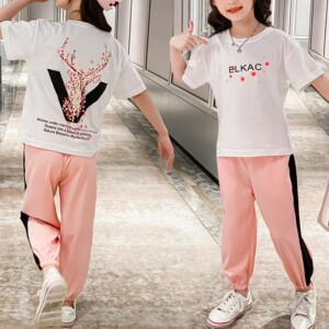 2-piece Floral T-shirt &amp; Pants for Girl