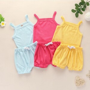 2-piece Sling Top &amp; Shorts for Baby Girl