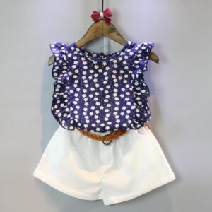 2-piece Floral Sleeveless Top &amp; Shorts for Toddler Girl