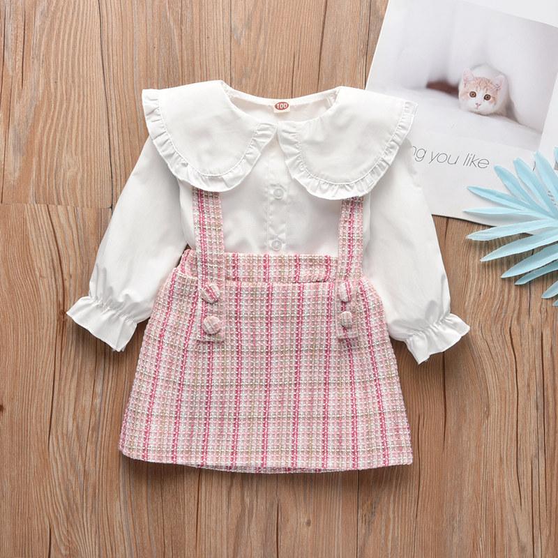 2-piece Strap Dress &amp; Shirt for Toddler Girl