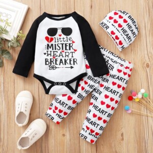3-piece Romper &amp; Hat &amp; Pants for Baby