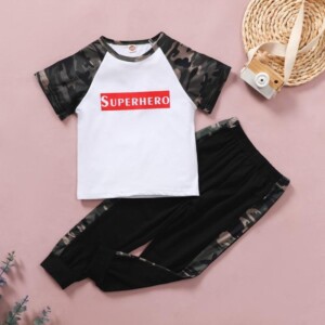 2-piece Camouflage T-shirt &amp; Shorts for Toddler Boy