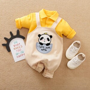 Panda Pattern Jumpsuit for Baby Boy