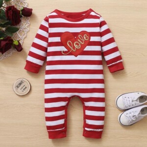 Heart-shaped Jumpsuit for Baby