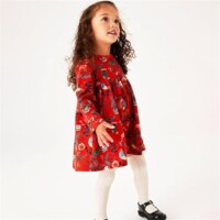 Toddler Girl Dress Long Sleeve Cotton A-line Fall Outfits Casual Winter Playwear Swing Dresses 2-8 Years