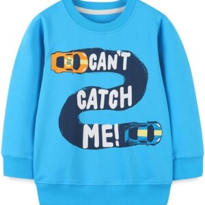 Herimmy Boys Sweatshirts Cotton Long Sleeve Crewneck Pullover Toddler Kids Winter Warm Shirt Sweater Tops 2-7T