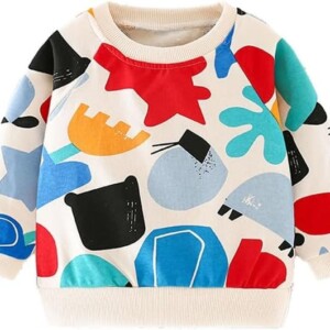 obakids Boy Sweatshirt Pullover Long Sleeve Toddler Kids Crew Neck Cotton Fall Winter Top 2-7T