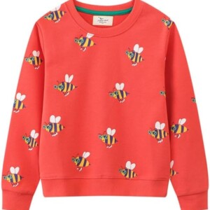 Herimmy Girls Sweatshirts Cotton Long Sleeve Crewneck Pullover Toddler Kids Winter Warm Shirt Sweater Tops 2-7T