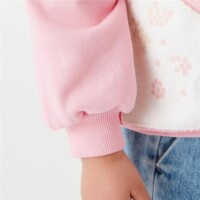 Little Bitty Girl Sweatshirts Cotton Long Sleeve Tops Crew Neck Pullover Sweater Shirt for Toddler 2-7 Years